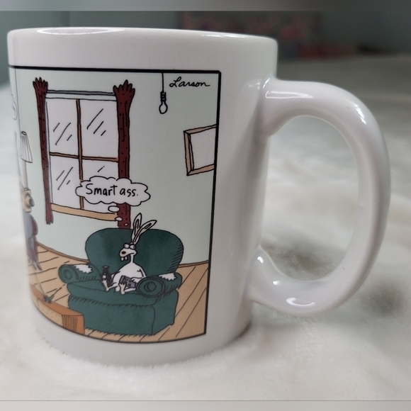THE Far Side Coffee Mug. "Dumb Bunny" Vintage Newspaper Comic. - Picture 2 of 7